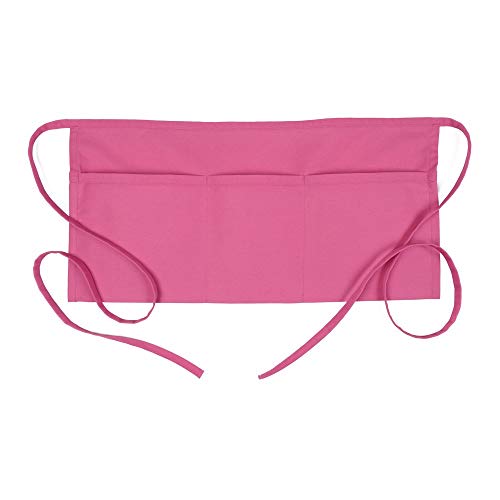 Fame Original 3 Pocket Waist Apron for Adults in Raspberry Hot Pink 82806