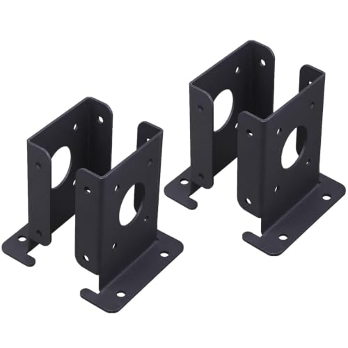 Soporte ajustable para postes de acero resistente juego de 4 piezas para base de cubierta
