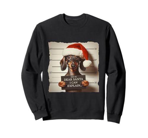 Dackel Dachshund Weihnachten Christmas Santa Weihnachts Sweatshirt