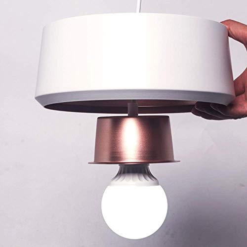 Lámpara colgante moderna de oro rosa estilo industrial vintage para techo 3