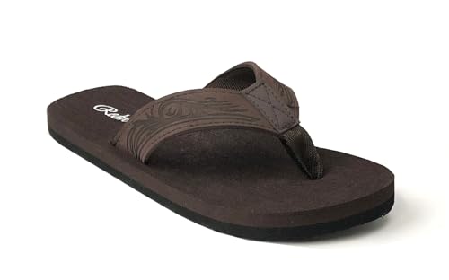 REDVOLUTION New Boys' Beach Sandal TRIBAL Tattoo | Geometric Bali Flip-Flop Sandals4