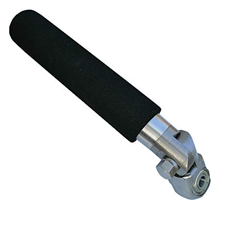 Smerigliatrice manuale per tornio, con testa