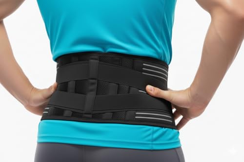 Dr. Arthritis(ドクターアースライティス)腰 サポーター 【医師が開発】 腰痛 ベルト コルセット 補助具 腰用 背中 骨盤 矯正 背筋 姿勢 サポート 男性用 女性用 男女兼用(黒・Mサイズ)