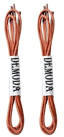 Demoda Waxed Cotton Thin Dress Round Shoelaces for Formal Shoes, Available in 80cm - 2 Pair Pack (31.5) (Tan) (B0BML4LX9J) Amazon Price History, Amazon Price Tracker