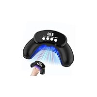 Nagelpilz Lasergerä - 2025 Neues Upgrade, 30LED Aufladbar Nagelpilz Laser Behandlungsgerät, Mit Digitalen Displays und Timing-Funktion, Bei beschädigten und verfärbten Finger- und Fußnägeln(Schwarz)