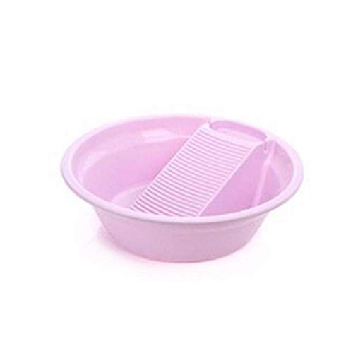 Pila de plástico con lavadero espesado Pila Para lavado de la ropa interior de bebé plástico Lavabo, púrpura