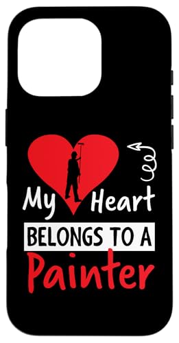 Custodia per iPhone 16 Pro Valentines Day Design - My Heart Belongs to a Painter