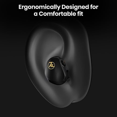 Image of Concept Kart 7HZ G1 in-Ear Monitor Wired Earphone, 10mm Dual-Magnetic Dynamic Driver, DLC Diaphragm with N52 Magnets, Gaming IEM with Detachable Oxygen Free Cable 3.5mm Plug (Black, Without Mic)