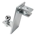 EXLECO Kugelkopf Anhängerkupplung, kombikupplung mit 50 mm kugelkopfbolzen, Rangierhilfe für Kugelanhänger Anhängelast 3 T, Kupplungskugel Zugmaul für Anhänger, PKW, Traktor & LKW, Verzinkter Stahl