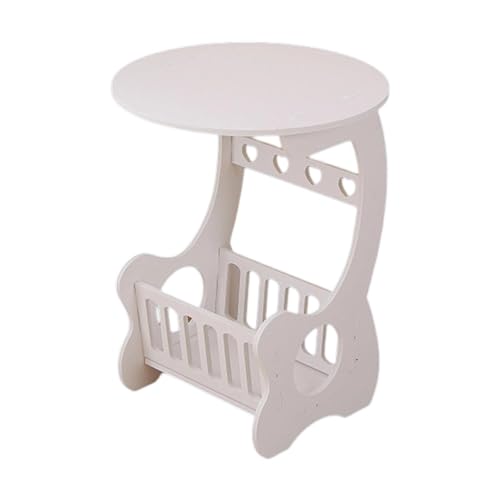 Fenteer Mesa Auxiliar del sofá con Mesa de Bebida de Almacenamiento mesita de Noche para el Pasillo de de balcón
