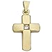 Produktbild Basic Gold K21 Kinder Anhänger Kinderschmuck Kreuz 14 Karat (585) Gelbgold Weiß Zirkonia