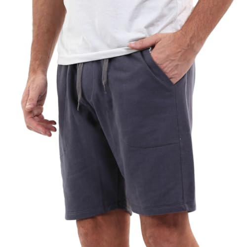 Bermuda de Moletom, elástico, cadarço e bolso fundo John Pull (GG, Cinza Escuro)