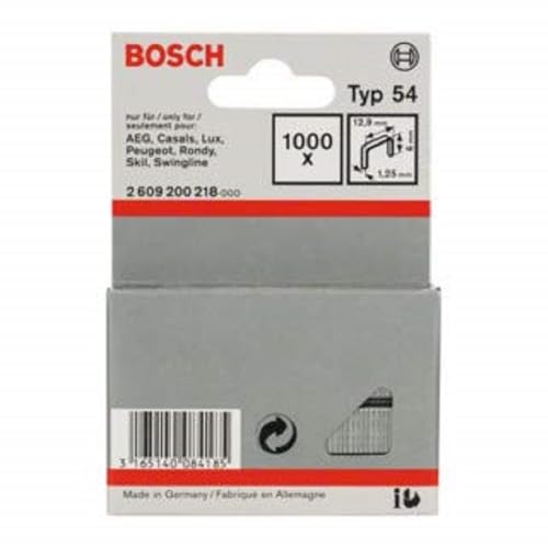 Agrafes à fil plat type 54 12 9 x 1 25 x 6 mm Bosch 2609200218 - vue 2