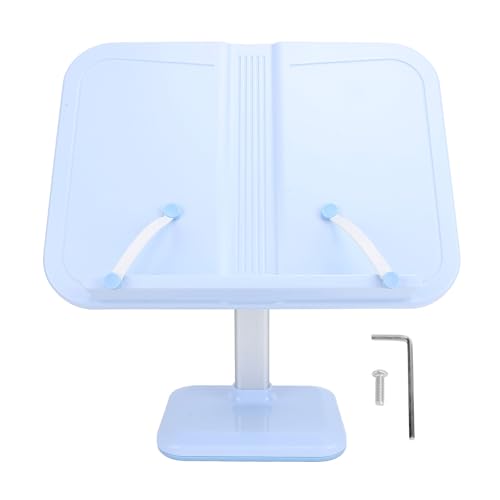 Support de lecture réglable en angle avec clips de page pour livre