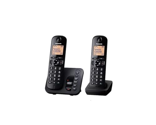 Panasonic KX-TGC222EB DECT Cordless Phone with Answering Machine,...
