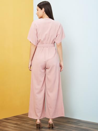 Image of Globus Women Navy Solid Boiler Jumpsuit-3638099005