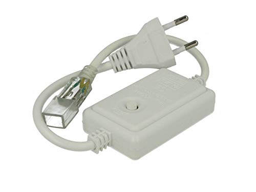 2 pz Spina Alimentatore trasformatore Cilindro de drizzatore 2 Pin RGB Passo 6 mm con bottone INTERRUTTORE on/off controlador 8 Prog rammi per Striscia LED monoco Lore 220 V Cover