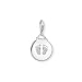 Thomas Sabo Damen Charm-Anhänger Coin Baby Fußabdruck Charm Club 925 Sterling Silber 1692-051-14