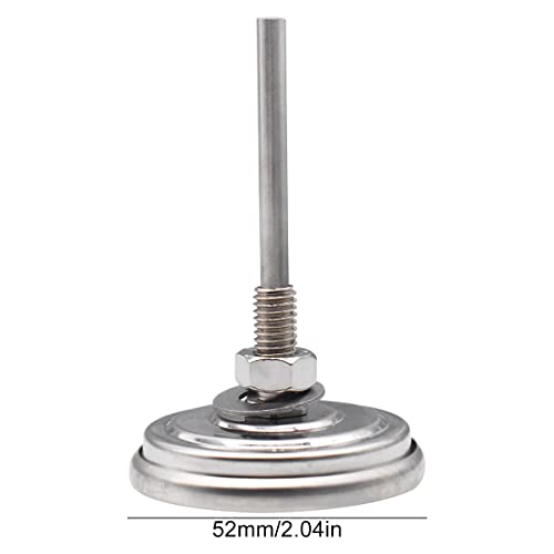 Guador 2 Stück BBQ Thermometer Temperaturanzeige für Outdoor BBQ Backen Edelstahl Räucherthermometer bis 300 °C für alle Grills Smoker und Grillwagen Analoges Grillzubehör