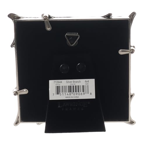 Image of Lawrence Frames Metal Frame, Branch Design, Silver, 4x4