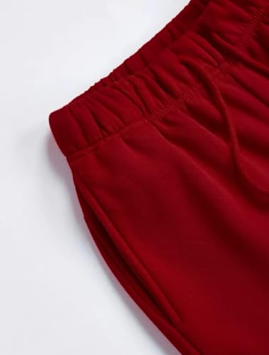 Image of Womens Sweatpants Loose Fit Jogger, Comfort Bottom Wear, Fleece Bottom Gym & Sleepwear Winter Trendy Trousers with Pockets Pajama Pants for Womens & Girls