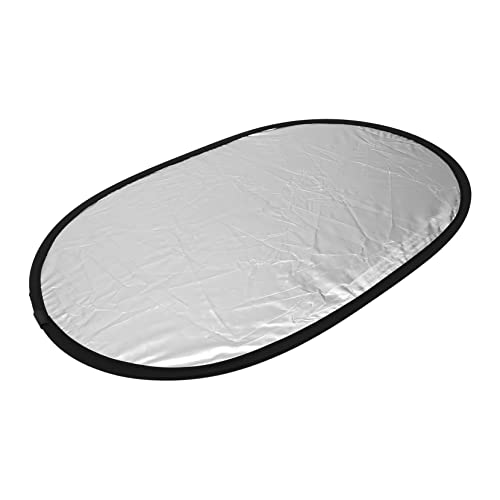 HOMSFOU Photography Reflector for 2-in-1 Collapsible Oval Light Diffuser Reflecting Light Photography Accessory
