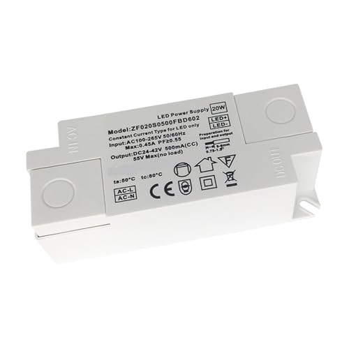 Pilote LED 20W isolation maximale contre le scintillement des downlights