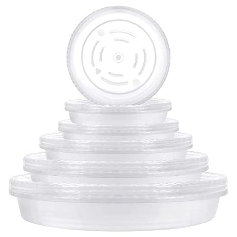 15 Pcs Platillos Transparentes para Plantas Cover