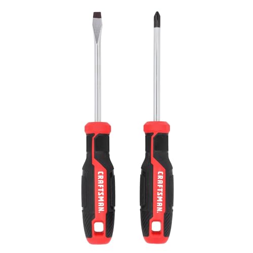 CRAFTSMAN 2 Pc Screwdriver Set, Phillips Screwdriver #2 and 1/4 In Flathead (CMHT65133)