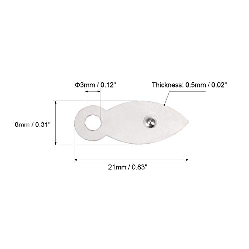 Image of uxcell Frame Turn Button, 4 /5 inch Metal Flat with Screws for Hanging Pictures, Photos, Drawings and Posters, 50 Pcs (Silver Tone)