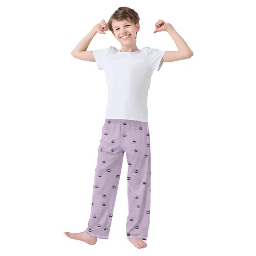 Cute Black Spiders Pajama Lounge Pants with Pockets Sleepwear Soft Elastic Waist PJ Bottoms 6-14 Years3