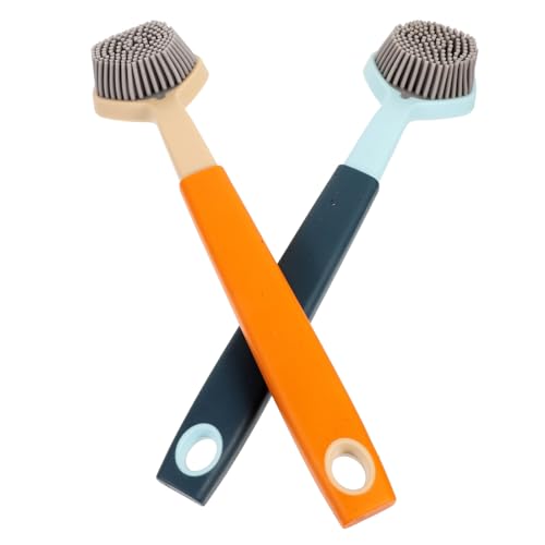 NULYLU Long Handle Dish Pot Scrub Brush Set Kitchen Cleaning Brush for Dishes