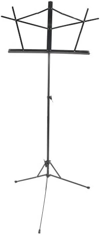 West Music Folding Wire Music Stand with Bag (black)