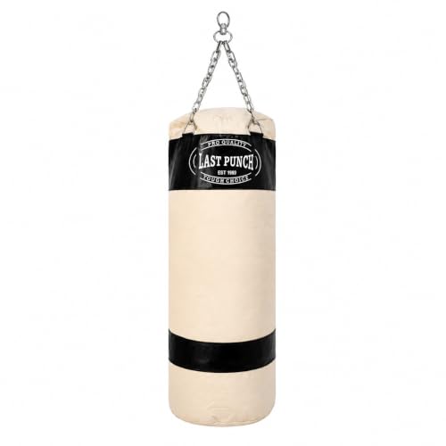 Last Punch Heavy Duty Black Punching Bag with Chains