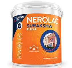 Nerolac paint Suraksha plus plastic paint for home offices (4 Liters)