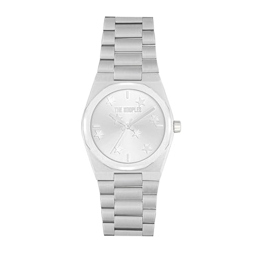 The Kooples - Montre Stars - Quartz Mouvement de Montre - Largeur du boîtier: 38 mm - Acier Inoxydable - Silver - 5 ATM