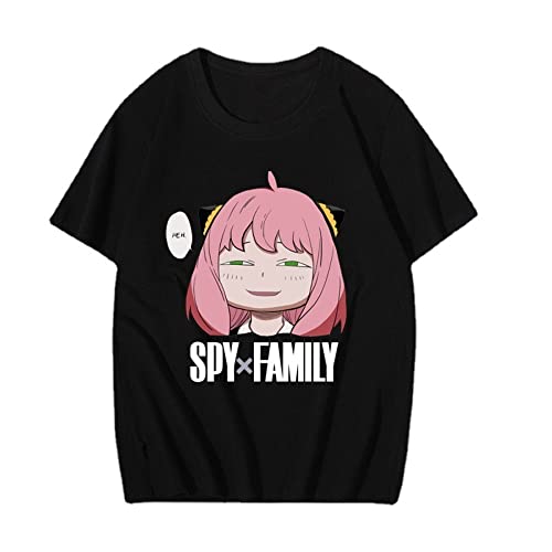 Unisex Family Anya Cosplay T-Shirt Heh Tee Shirt Anime Short Sleeve Tshirts
