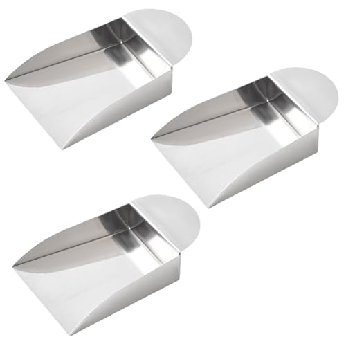 SUNNYCLUE 3Pcs pequeña pala de cuentas cuchara cuchara plata metal acero inoxidable joyería profesional de diamantes mini plana pala de pala con mango para perlas piedras preciosas recoger herramienta