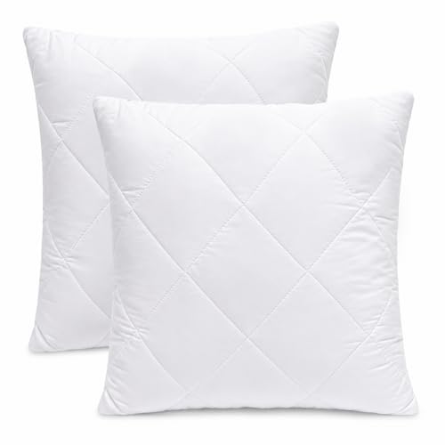 Makimoo Lot de 2 Coussins de Garnissage, Coussin à Recouvrir, Oreillers Intérieur, Rembourrage Coussins (45 x 45 cm)