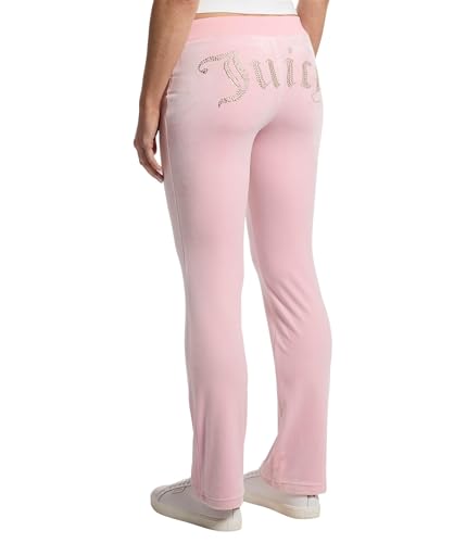 Juicy Couture Women's Rib Waist Velour Pants with Drawcord3