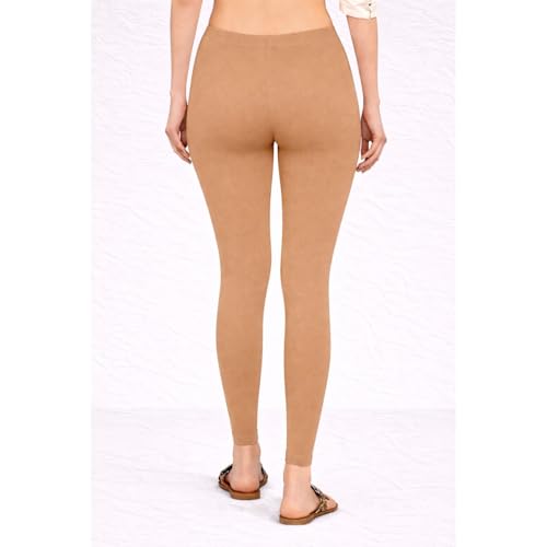 Image of Women Cotton Ankle Leggings Combo | Soft Stretchable Breathable Fabric | High Waist Comfortable Fit Bottom Wear for Kurti Office Casual & Daily Use