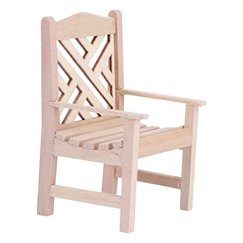 VICASKY Miniature Chair Model for Mini House Decoration