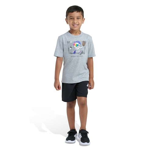 Image of adidas boys 2-Piece Graphic Tee and Short Set