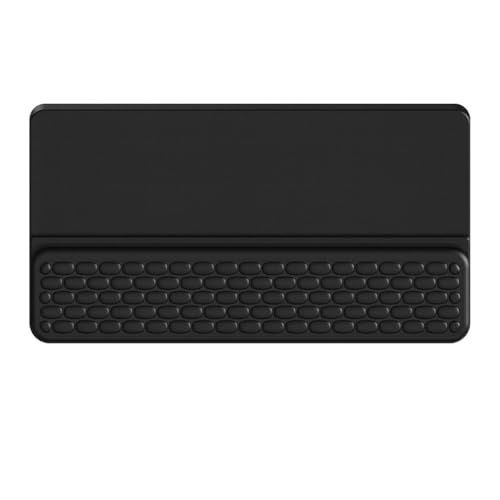 RAPIQUE Ergonomic Keyboard Wrist Rest Pad, Computer Keyboard Stand for Full Size & Wireless Keyboards, Typing Angle Wrist Relief Tray, Portable Holder for Office and Home Desk Use - Black