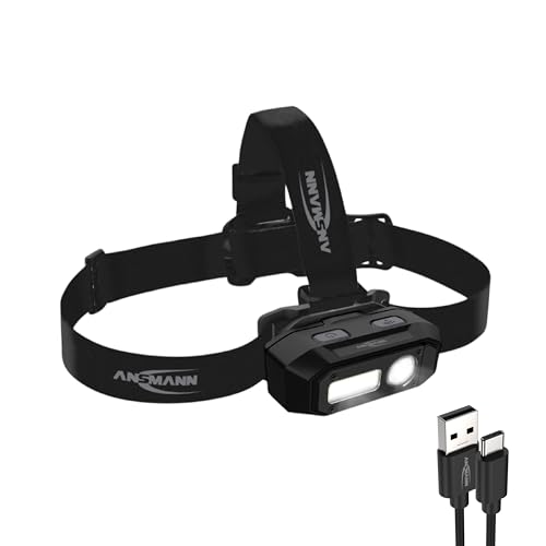 Lampe frontale LED étanche Ansmann RS800 pour bricoler les mains libres