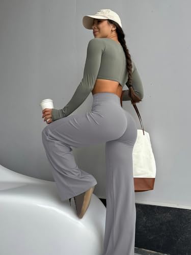 Image of YEOREO Ease Workout Leggings Womens No Front Seam Straight Leggings 29 inch / 31.5 inch / 33 inch / 35 inch High Waist Buttery Eddiy Yoga Pants
