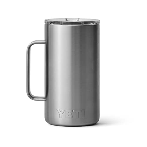 Image of YETI Rambler 24 oz Mug, Vacuum Insulated, Stainless Steel with MagSlider Lid, Stainless