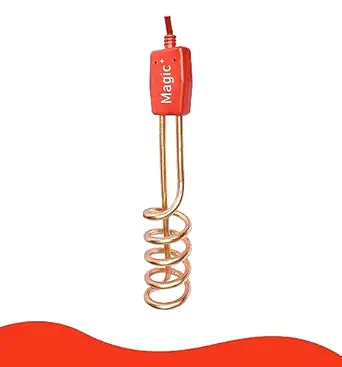 Max Heat Magic Plus Fully Submersible 2000W Immersion Water Heater And Pure Copper Heating Elements | Immersion Shock Proof Rod For Home And Kitchen