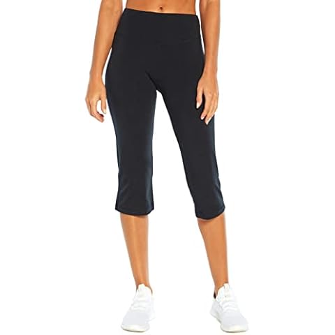 Marika Women's Zoey Tummy Control Capri Legging, Black, Medium Cover