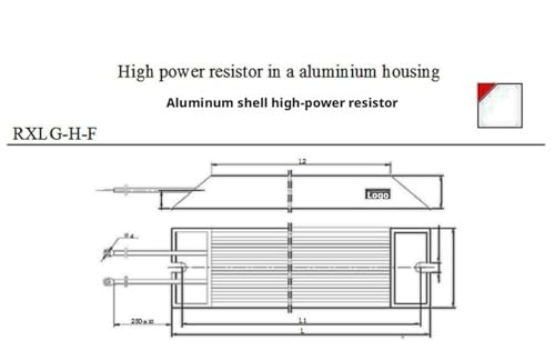 Résistance de freinage bobinée aluminium 80W haute précision - 5